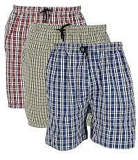 Multicoloured Cotton Blend Regular Shorts For Men Pack of 3-thumb2
