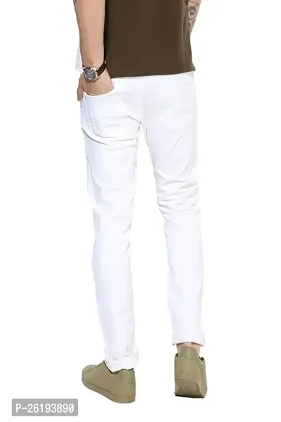 Stylish Cotton Blend Mid-Rise Jeans For Men-thumb3