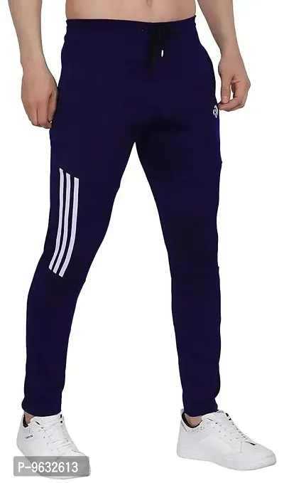 Classic Polyester Solid Track Pants for Men, Pack of 2-thumb3