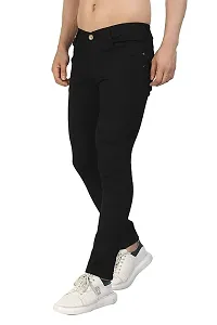 Trendy Denim Black Solid Jeans For Men-thumb2