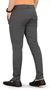 Classic Solid Trousers For Men Pack Of 2-thumb1