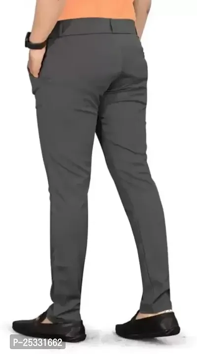 Classic Solid Trousers For Men Pack Of 2-thumb2