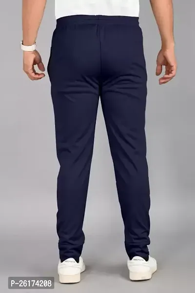 solid men black and blue color combo track pants for men | track pants for men | track pants-thumb3