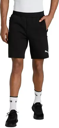 Classic Polyester Solid Shorts for Men-thumb1