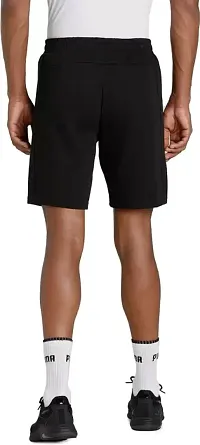 Classic Polyester Solid Shorts for Men-thumb2