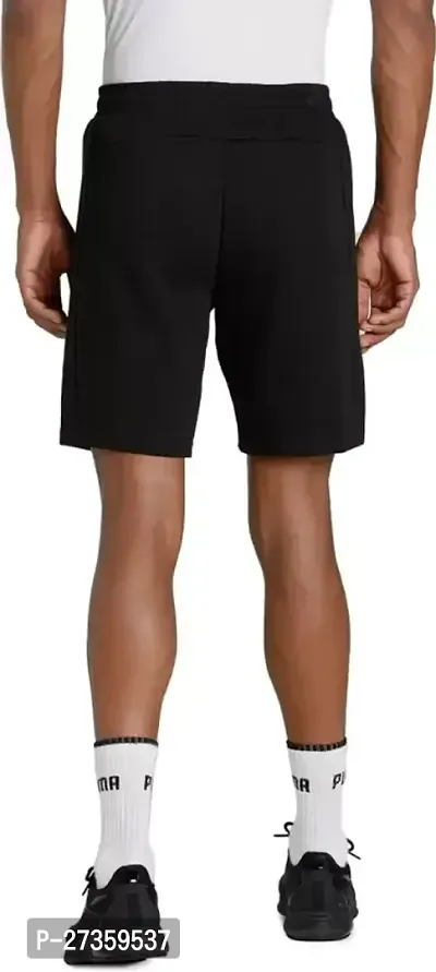 Classic Polyester Solid Shorts for Men-thumb3
