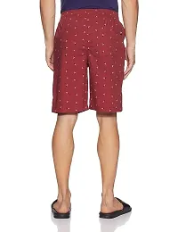 Men's Super Combed Cotton Rich Regular Fit Solid Shorts with Side Pockets-thumb1