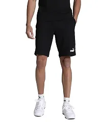 Classic Polyester Solid Shorts for Men-thumb2