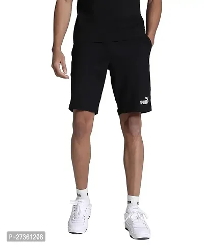 Classic Polyester Solid Shorts for Men-thumb3