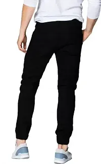 Star4well Men Black Slim Fit Jeans-thumb2