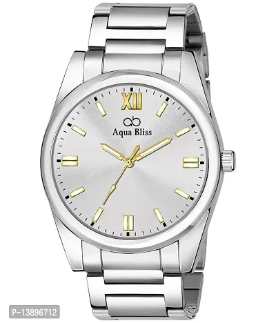 Stylish Silver Stainless Steel Analog Men Watch-thumb0