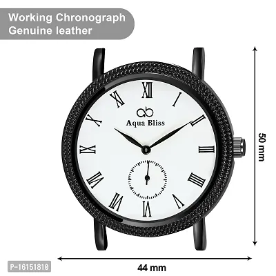 AQUA BLISS -302 Leather Working Chronograph Men's Watch-thumb4