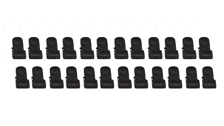 RFL Black Clips Big Size and Very Long Lasting Clips Cloth Clips, Clips for Cloth Drying /Pegs for Hanger /Ropes/Towel Dryer/Cloth Drying Plastic Cloth Clips