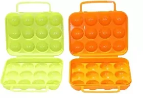 RFL Single Slot Egg Holder (Plastic) Egg Holder Orange Light Green-thumb1