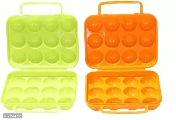 RFL Single Slot Egg Holder (Plastic) Egg Holder Orange Light Green-thumb2