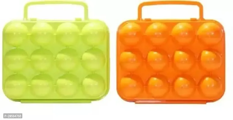 RFL Single Slot Egg Holder (Plastic) Egg Holder Orange Light Green-thumb0