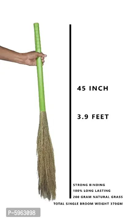 Plastic handle broom pack of 2