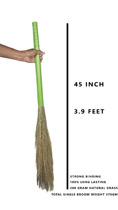 Plastic handle broom pack of 2