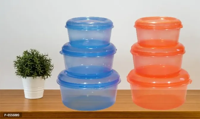 Freezer Storage Container pack of 6 | Keep Fresco Better Box Orange Blue | Storage Container-thumb0