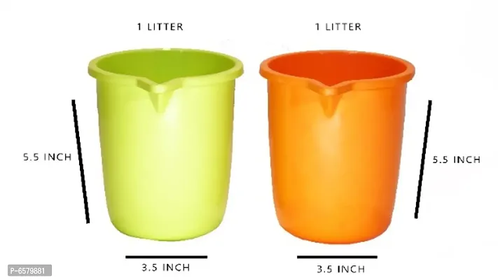 Bath Mug - Design Mug 1.5lt and Oval Mug 1lt pack of 4-thumb2