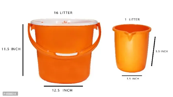 Bucket 16lt and 1lt mug-thumb2