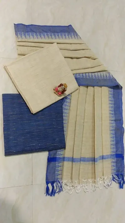 Desi Cotton Khadi Dress Material - 3