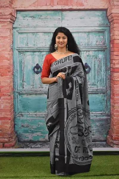Authentic Jaipuri Soft Printed Cotton Mulmul Sarees