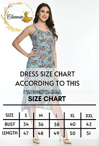 Stylish Women Polyester Midi Length Western Dress-thumb4