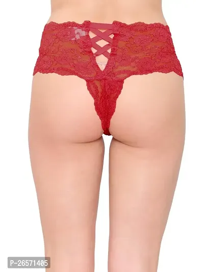 Bhakti SELECTION Red Womens Thongs Cross Strings On Back, Best for Ladies  Women-thumb2