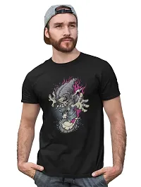 Bhakti SELECTION Skull Coming On Rapid Speed, (BG Fire Pink)- Clothes for Ghost Creatures Lovers - Black - Foremost Gifting Material for Your Friends and Close Ones-thumb1