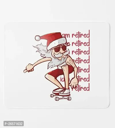 Bhakti SELECTION Skater Santa : Cute Designer Mouse Pad for Kids Best Gift for Secret Santa-thumb0