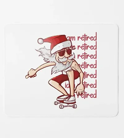 Bhakti SELECTION Skater Santa : Cute Designer Mouse Pad for Kids Best Gift for Secret Santa