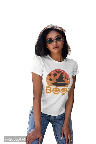 Bhakti SELECTION Boo - Printed Tees for Women's -Designed for Halloween-thumb4