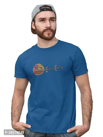 Bhakti SELECTION Ethnic Emoji with Patterns Printed T-Shirt (Blue) - Clothes for Emoji Lovers - Foremost Gifting Material for Your Friends and Close Ones-thumb2