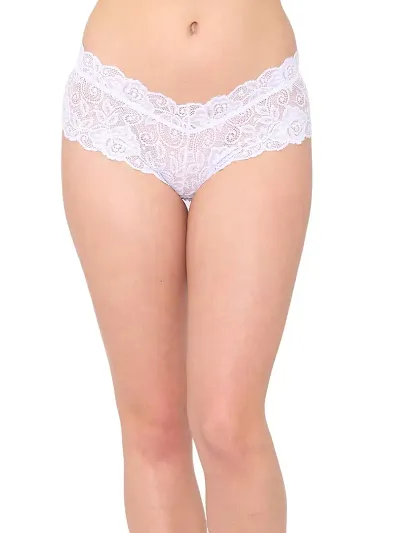 Bhakti SELECTION Thong Bridal Lace Net Panties Net Panties for Women-