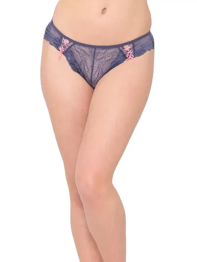 Bhakti SELECTION Thong Panties Underwear Ladies Embroidered Floral Thong Panties Women