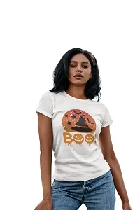 Bhakti SELECTION Boo - Printed Tees for Women's -Designed for Halloween-thumb2