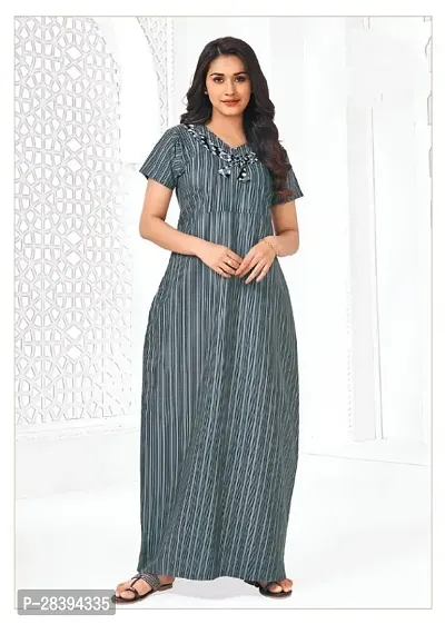 Printed  Cotton Nightgown / Nighty for women.-thumb0