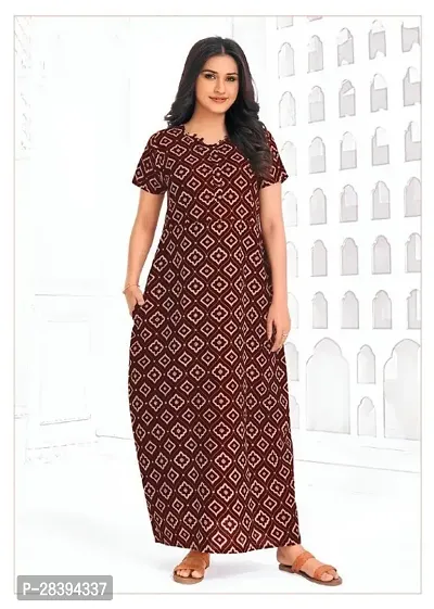 Printed  Cotton Nightgown / Nighty for women.