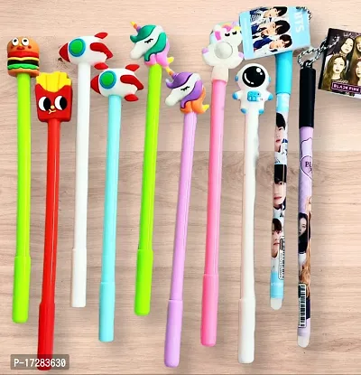 Multicolor Fancy back to school gel pen for kids  (Box of 10 pens)-thumb0