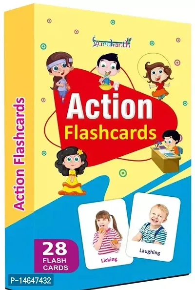 Actions Flash Cards For Kids Fun Learning Flashcards For Kids 1 To 6 Year Kids Early Childhood Education