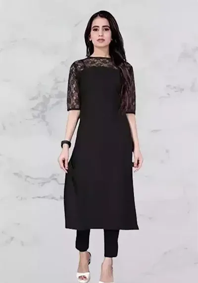 Stylish Fancy Crepe Kurta For Women