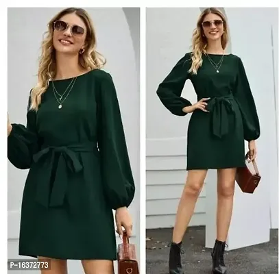 Stylish Fancy Crepe Dresses For Women-thumb0