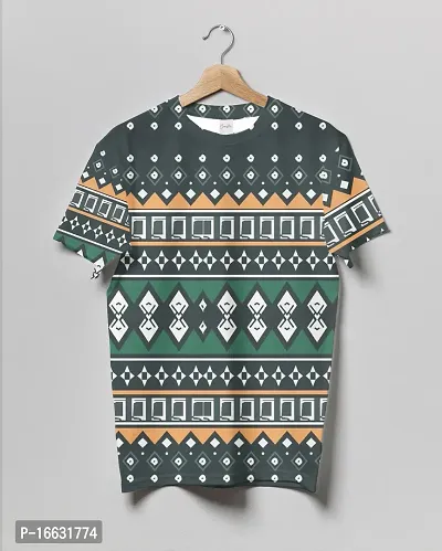 Stylish Fancy Cotton Printed Round Neck T-Shirts For Men