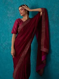 Stylish Fancy Designer Silk Saree With Blouse Piece For Women-thumb1