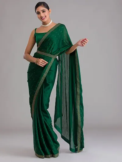 Stylish Fancy Designer Silk Saree With Blouse Piece For Women