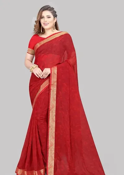 Stylish Fancy Designer Georgette Saree With Blouse Piece For Women