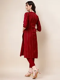 Stylish Red Art Silk Kurta Bottom Set For Women-thumb2