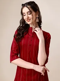 Stylish Red Art Silk Kurta Bottom Set For Women-thumb4