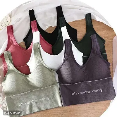 Stylish Fancy Cotton Solid Padded Bras For Women Pack Of 1-thumb4